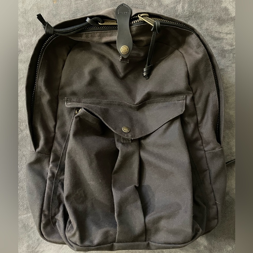 Filson Journeyman Tin Cloth Backpack Cinder Gray